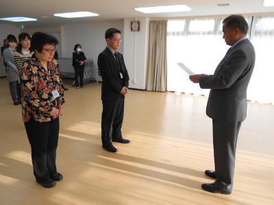 平成２７年度滋賀県健康づくり財団職員表彰 表彰式